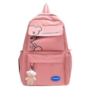 Imagem de Mochila Bolsa Antifurto Escolar Estilo Koreano Impermeável - Klizz, Ro