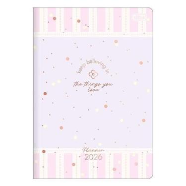 Imagem de Agenda Planner Soho 2026 Grampeado 20 Folhas Listras - Tilibra - Tendt