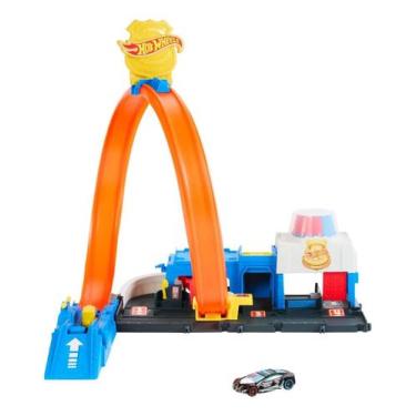 Imagem de Pista Hot Wheels City Super Delegacia Polícia JBM71 Mattel