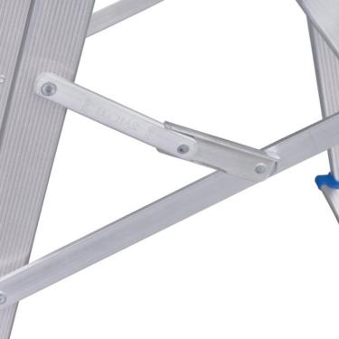 Imagem de Escada Banqueta 5107 em Alumínio Reforçada Fixa com Capacidade para Até 120kg Mor
