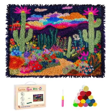 Imagem de Kit DIY de tapete em ponto de nó Deserto Colorido 132x97 cm - Marca Pr