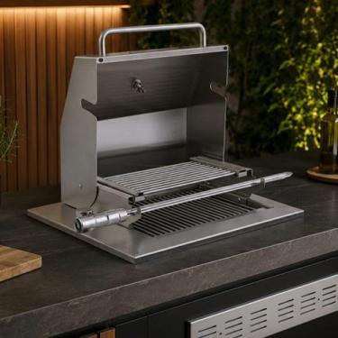 Imagem de Churrasqueira Elétrica Grill com Tampa de Embutir Diamond Premium 220V