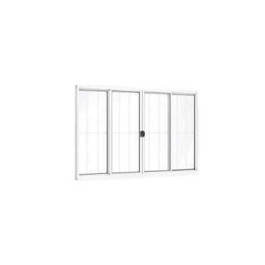 Imagem de Janela Aluminio C/grade Central 8,5 X 100 X 120cm Riobras - ULLIAN