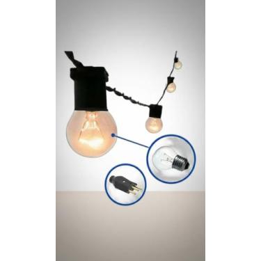 Imagem de Varal Luzes Festão 15m E27 Leitosa 127V - Congratulations Store