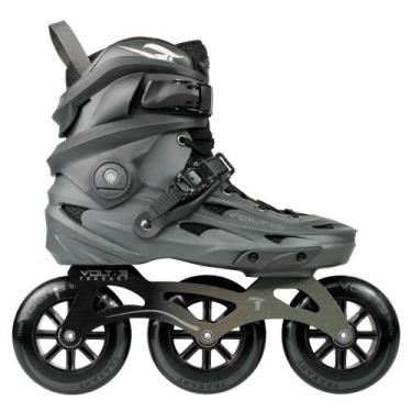 Imagem de Patins freestyle traxart volt+ 3 cinza - 110mm abec-9 cromo tamanho:11