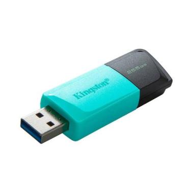 Imagem de Pen Drive 256GB Kingston Data Traveler Exodia M, USB 3.2, Preto e Azul