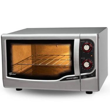 Imagem de Forno Elétrico de Bancada Fischer gourmet Grill 44L Prata, 110V