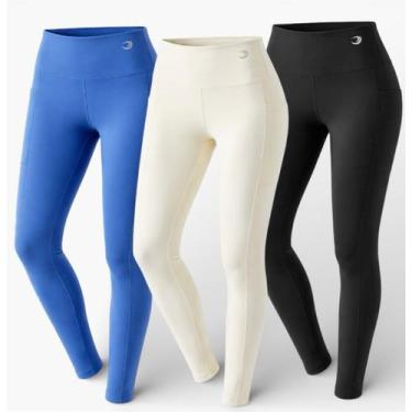 Imagem de Calça Legging Feminina de Treino Poliamida Yoga Pilates Corrida Beach 