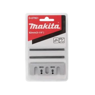 Imagem de Faca Plaina 82 MM Fina 4PC Placa Suporte Makita D-07951