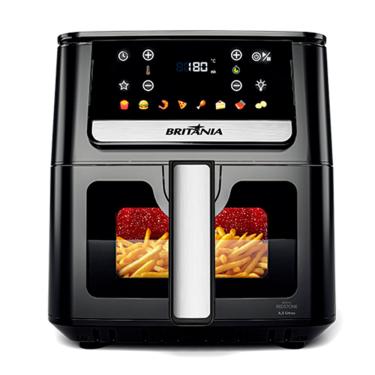 Imagem de Fritadeira Air Fryer 6,5L Redstone Visor Glass Britânia BAF65A 127V