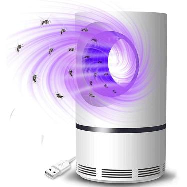 Imagem de Ajcoflt Lâmpada de assassino de mosquito Zapper Bug interno LED Luz USB de sucção Armadilha de mosquito Sem produtos químicos para Mosca Mosquito Menor inseto