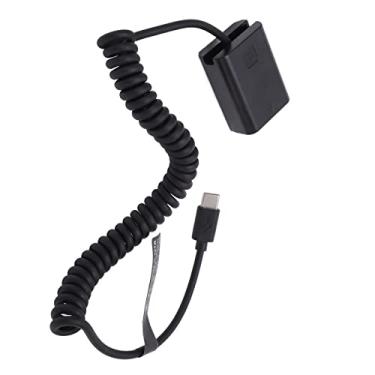 Imagem de Bateria fictícia FW50, fonte de alimentação de bateria fictícia decodificada Cabo de 35-90 cm 8,4 V 2A para câmera digital para A6000 A6500 A9 A7