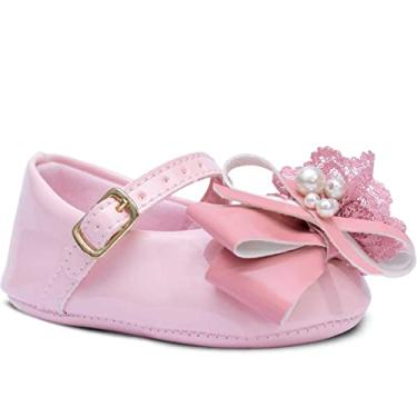 Imagem de Sapatilha Bebe Pópidi Menina Pérola Renda 01.05 (Rosa, BR, Bebê, Alfa, G)