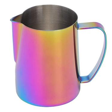 Imagem de Jarro de aço inoxidável azul de 600 ml, copo de espuma de leite para latte Art (nº 2)