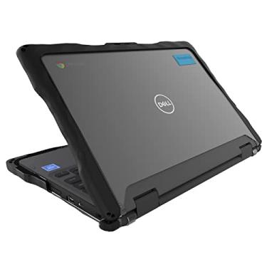 Imagem de A capa para laptop Gumdrop DropTech serve para Dell Chromebook 3120 | 3110 | 3100 (2 em 1) para estudantes, professores e salas de aula – amortecedores resistentes à prova de choque testados contra