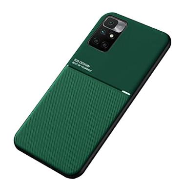Imagem de Kepuch Mowen Capa para Xiaomi Redmi 10/Redmi Note 11 4G 2021 - Case Placa de Metal Embutida para Xiaomi Redmi 10/Redmi Note 11 4G 2021 - Verde