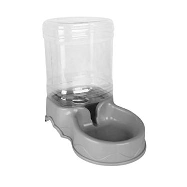 Imagem de Serenable Alimentador Automático para Animais de Estimação, Alimentador de 3,5 Litros para E Cães, Dispensador de Alimentos para Animais de Estimação, Beb, Alimentador de água cinza