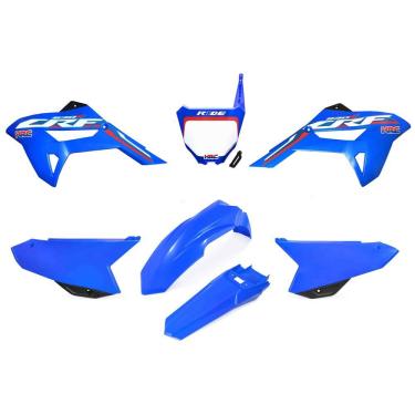 Imagem de Kit Plástico Biker R1de Crf 230 Adesivos Aleta Number Plate