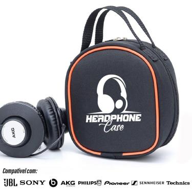 Imagem de Case Estojo Capa Porta Headphone Grande Fone Gamer Todas Marcas