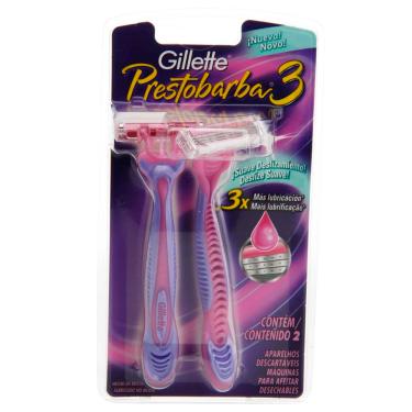 Imagem de Aparelho de Barbear Gillette Prestobarba 3 Feminino - 2 Unidades