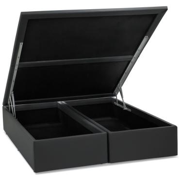 Imagem de Base Baú Corino Cinza Queen (158x198x39) - Ortobom