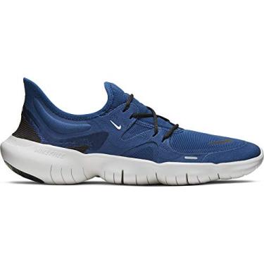 Imagem de Pantofi de alergare Nike Free RN 5.0 pentru bărbați Albastru de coastă/Negru-Nuanță de platină Mărimea 7.5