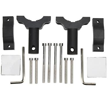 Imagem de 2 conjuntos de suportes de montagem de barra de luz LED, capa de piller ajustável universal de liga de alumínio CNC para piller com luz de trabalho, suporte de braçadeira, vagens de barra para motocicletas, ATVs Triciclos