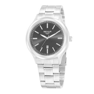 Imagem de Relógio Seculus Masculino Prata Calendário 20993G0Svna3