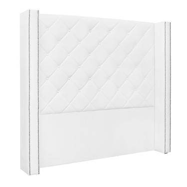 Imagem de Cabeceira King Size 2,19m Loewe Pu Branco - Gran Belo