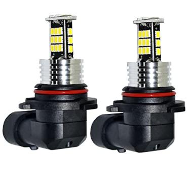 Imagem de Alla Lighting Lâmpadas de farol de neblina LED 9006 super brilhantes 2000 lúmens 3020 30-SMD HB4 substituição para carros, caminhões, xenon branco 6000K