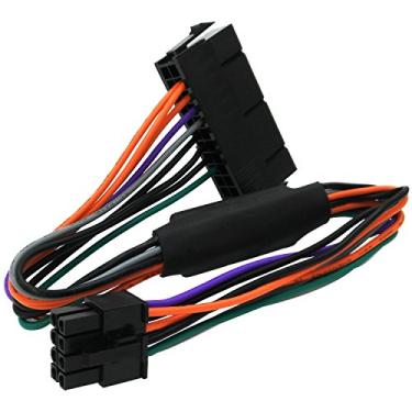 Imagem de COMeap Cabo adaptador de alimentação ATX PSU de 24 pinos para 8 pinos compatível com DELL Optiplex 3020 7020 9020 Precision T1700 12 polegadas (30 cm)