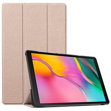Imagem de Capa para tablet Galaxy Tab A8 2021 SM-X200, fina e leve com suporte para Galaxy TAB S7 TAB A7 Tab S5E Tab S6 Series (Tab S6 lite 10,4 polegadas P610/P615 2020, dourado)