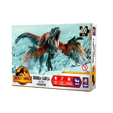 Imagem de Jurassic World, quebra cabeça 100 peças, Pyroraptor, Mimo brinquedos