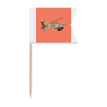 Imagem de Craft Livestock Pure Goddess bandeiras de palito de dente marcadoras para bolo de festa, comida e queijos