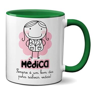 Imagem de Caneca Médica Sempre É Um Bom Dia Para Salvar Vidas Presente (Verde)