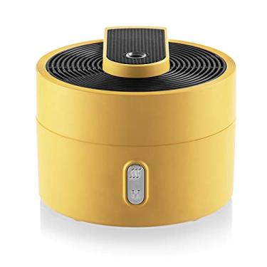 Imagem de REJOON umidificador 220ml Aromaterapia Difusor de óleo essencial USB Umidificador de ar com lâmpada LED colorida escritório casa sala fragrância aroma névoa branco (cor: amarelo)