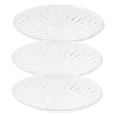 Imagem de 6 Peças prato de cristal suporte de armazenamento multifuncional placa de armazenamento doméstico prato de sobremesa pequena bandeja de armazenamento prato de doces Vidro