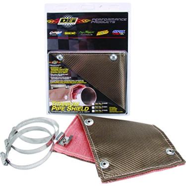 Imagem de Design Engineering 010454 Protetor de tubo de titânio 10 cm x 0,5 cm Protetor térmico de escape
