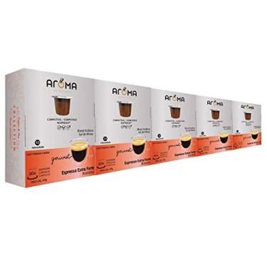 Imagem de 50 Cápsulas Para Nespresso - Café Extra Forte - Cápsula Aroma