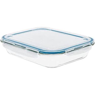 Imagem de Oikos - Pote de Vidro 1,04L Hermético com Trava Retangular