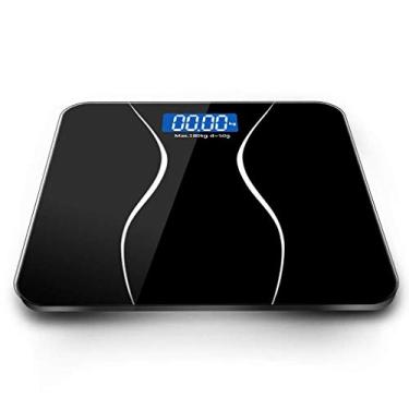 Imagem de balança eletrônica monitor digital inteligente de composição de gordura corporal para banheiro com peso