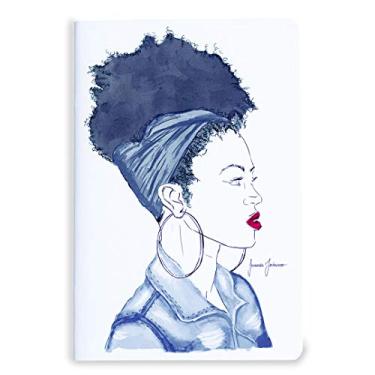 Imagem de Caderneta Costurada Pontilhada - Bullet Journal, Black in Jeans, Médio (14x21cm)