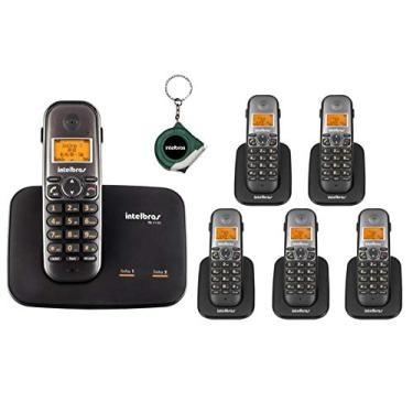 Imagem de Mini central Telefonica sem fio Fixo 2 linhas Bina + 5 Ramal