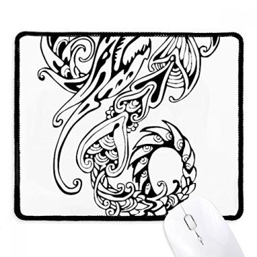 Imagem de Mouse pad chinês com dragão chinês, borda costurada, tapete de borracha para jogos