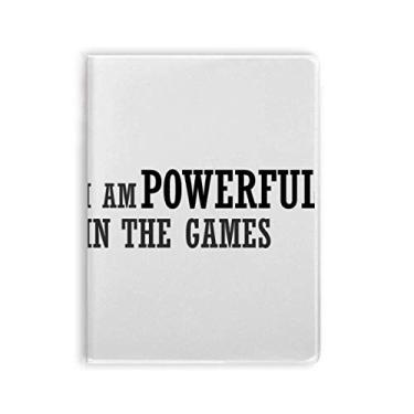 Imagem de Diário de capa macia para notebook I Am Powerful In The Games