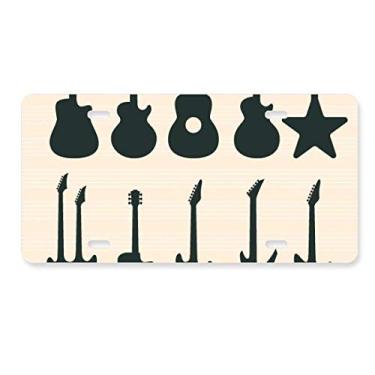 Imagem de DIYthinker Placa de carro para guitarra elétrica, música, vitalidade sonora, decoração de carro, acessório de aço inoxidável