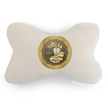 Imagem de DIYthinker Almofada para decoração de pescoço para viagem Taiwan Travel Food China para carro