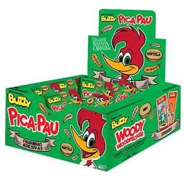 Imagem de Chiclete Buzzy Pica Pau Hortelã c/100 Buzzy