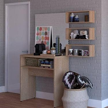 Imagem de Conjunto Balin 1 Aparador e 3 Nichos Bramov Móveis Bege