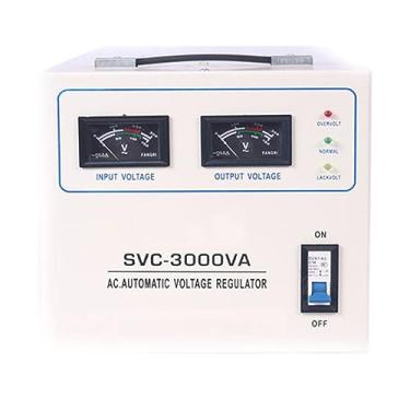 Imagem de Estabilizador Automático de Tensão, 220 V, Regulador de Tensão Resistente, Fonte de Alimentação Variável para Eletrodomésticos Instáveis, 3000VA